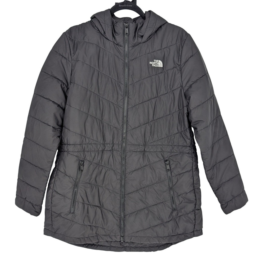 The North Face Tamburello Parka Womens XL Black Quilted Hooded Puffer Coat